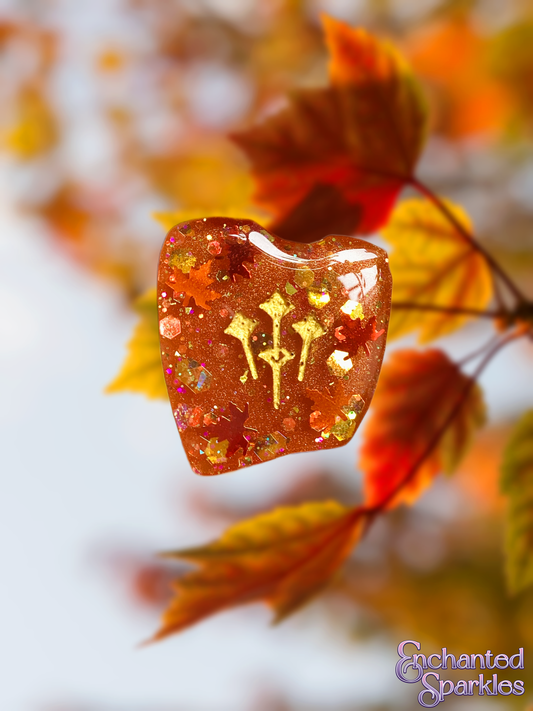 Autumn Leaves FFXIV Jobstone Keychain